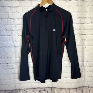 North Face Flight Series Mens 1/4 Zip‎ Up Black Long Sleeve Shirt Size M Medium